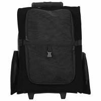 Produktbild för Husdjursvagn 3-i-1-design svart 48x32x(57-106) cm oxfordtyg