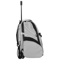 Produktbild för Husdjursvagn 3-i-1-design grå 48x32x(57-106) cm oxfordtyg