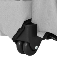 Produktbild för Husdjursvagn 3-i-1-design grå 48x32x(57-106) cm oxfordtyg