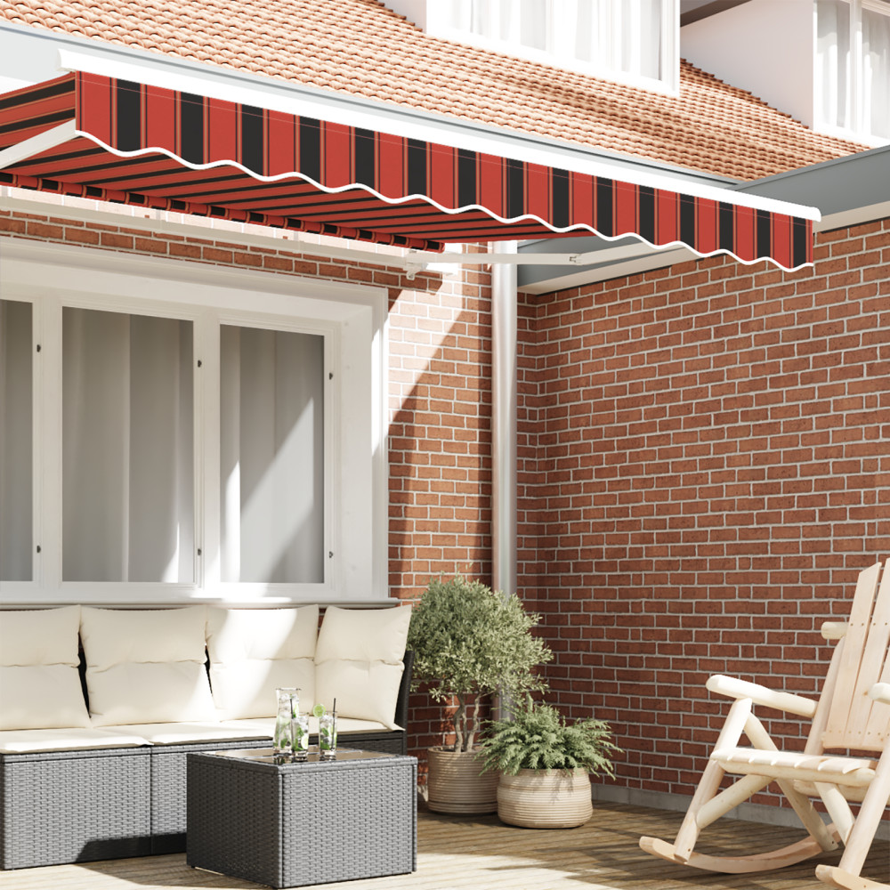 Produktbild för Markiskappa Ersättning Orange / Svart / Gul 3 m Polyester
