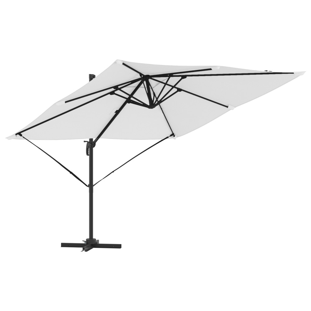 Produktbild för Roma Parasol Beige 286 x 284 x 265 cm Aluminium och Polyester