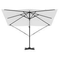 Produktbild för Roma Parasol Beige 286 x 284 x 265 cm Aluminium och Polyester