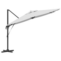Produktbild för Roma Parasol Beige 286 x 284 x 265 cm Aluminium och Polyester