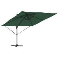 Produktbild för Roma Parasol Grön 286 x 284 x 265 cm Aluminium och Polyester