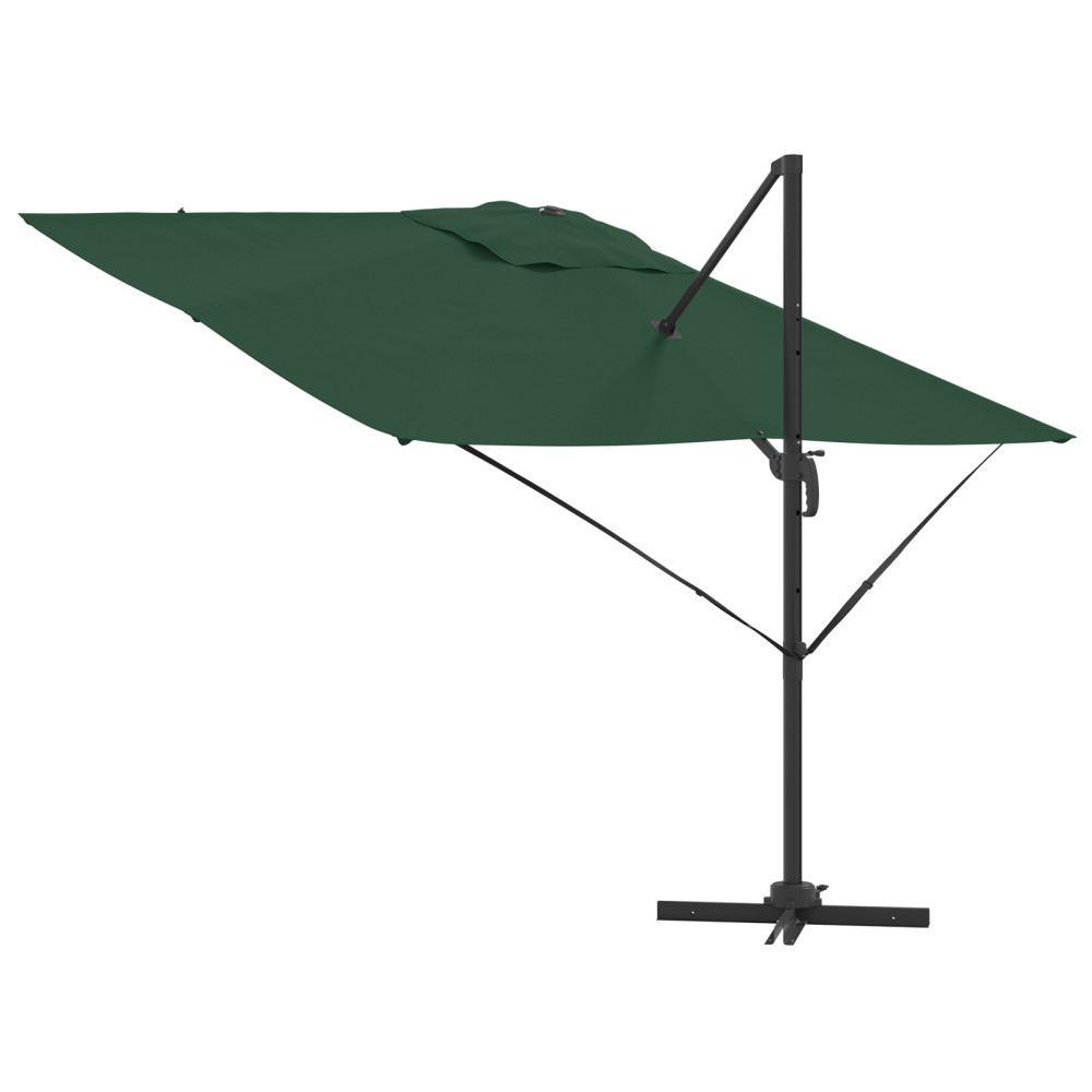 Produktbild för Roma Parasol Grön 286 x 284 x 265 cm Aluminium och Polyester