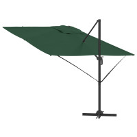 Produktbild för Roma Parasol Grön 286 x 284 x 265 cm Aluminium och Polyester