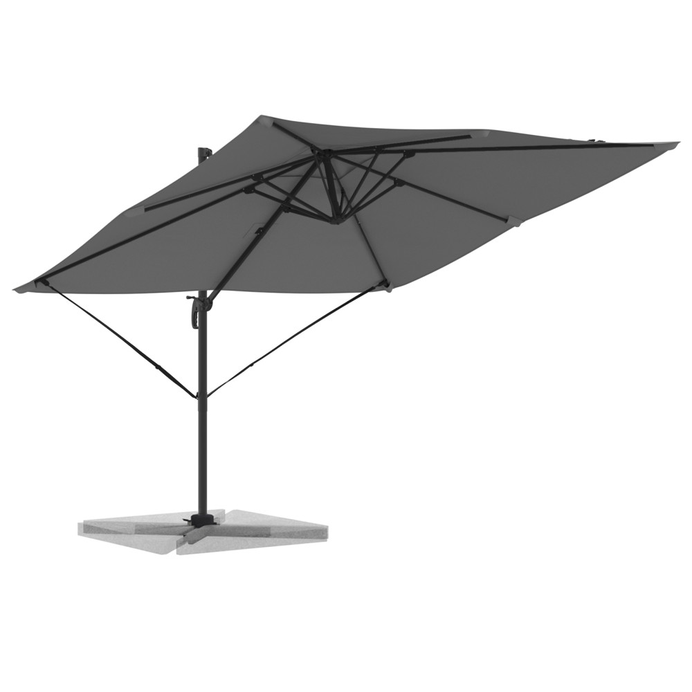 Produktbild för Roma Parasol Antracit 286 x 284 x 265 cm