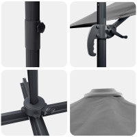 Produktbild för Roma Parasol Antracit 286 x 284 x 265 cm