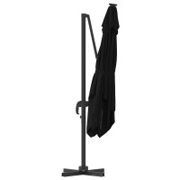 Produktbild för Roma Parasol Svart 286 x 284 x 265 cm Aluminium och Polyester