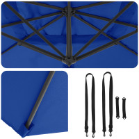 Produktbild för Roma Parasol Blå 286 x 284 x 265 cm Aluminium och Polyester
