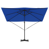 Produktbild för Roma Parasol Blå 286 x 284 x 265 cm Aluminium och Polyester