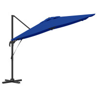 Produktbild för Roma Parasol Blå 286 x 284 x 265 cm Aluminium och Polyester