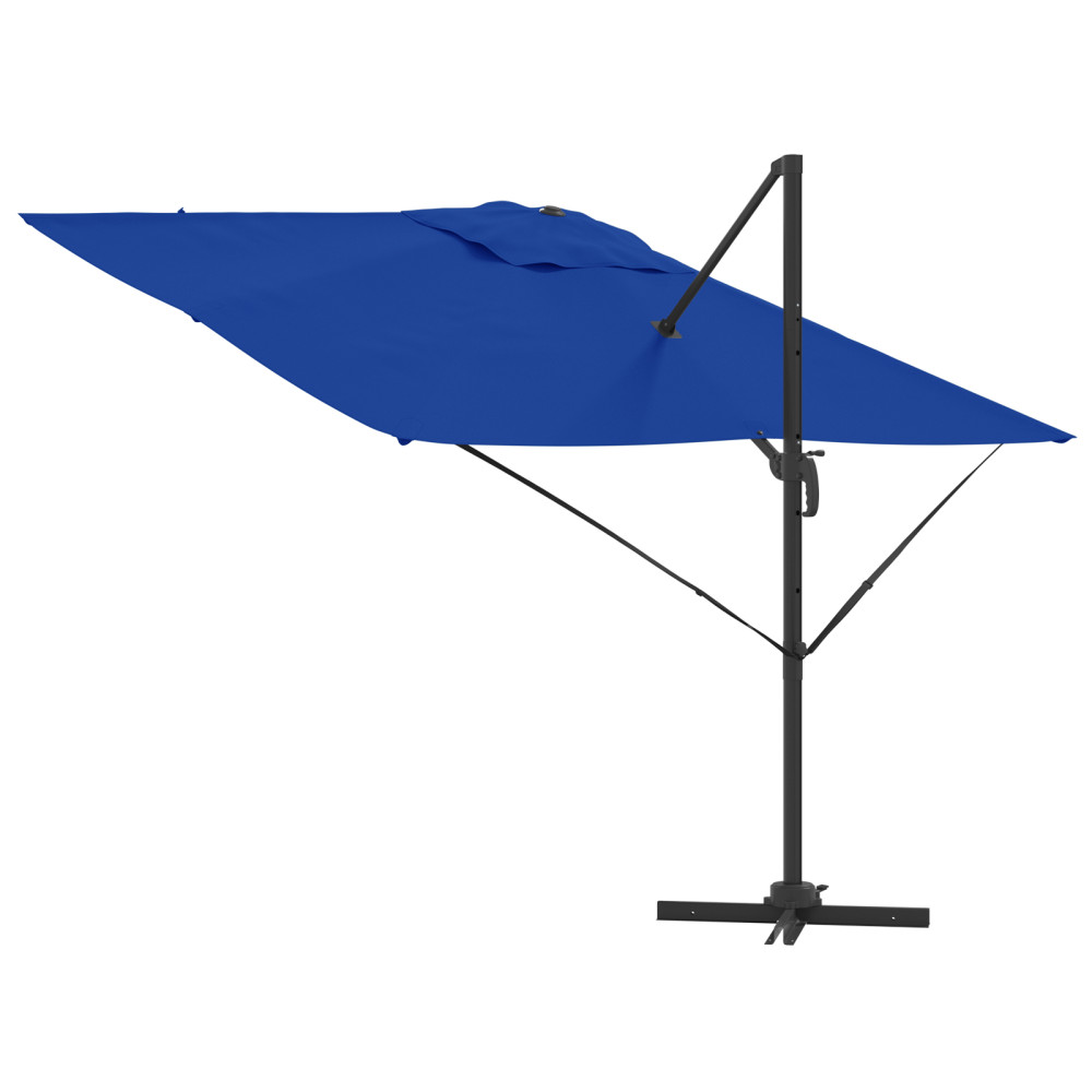 Produktbild för Roma Parasol Blå 286 x 284 x 265 cm Aluminium och Polyester