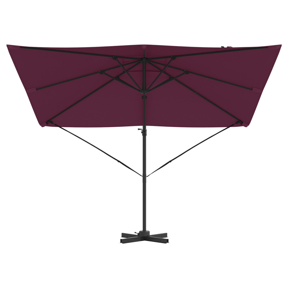 Produktbild för Roma Parasol Röd 286 x 284 x 265 cm Aluminium och Polyester