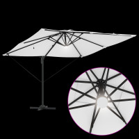 Produktbild för Roma Parasol Beige 286 x 284 x 270 cm Aluminium och Polyester
