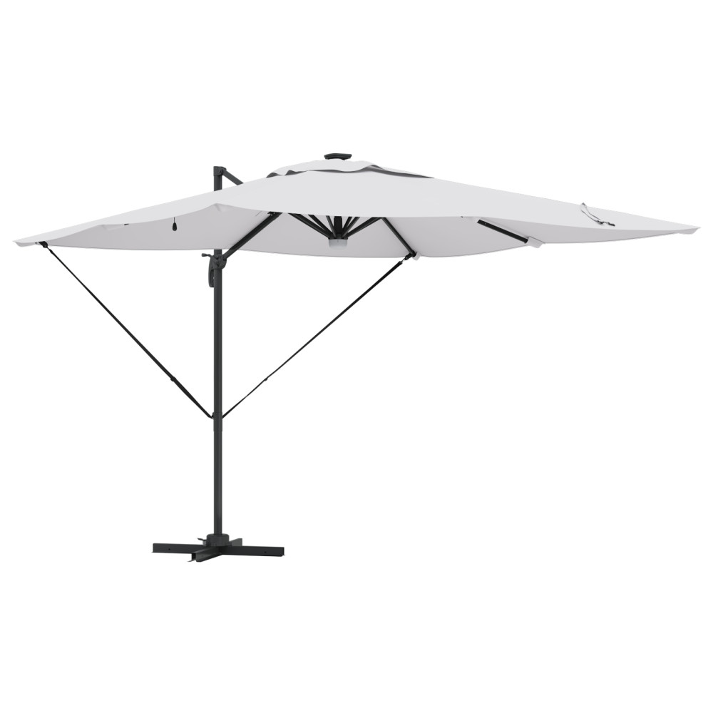 Produktbild för Roma Parasol Beige 286 x 284 x 270 cm Aluminium och Polyester