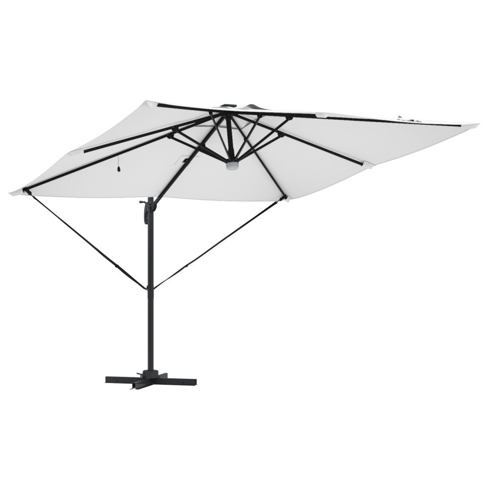 Produktbild för Roma Parasol Beige 286 x 284 x 270 cm Aluminium och Polyester