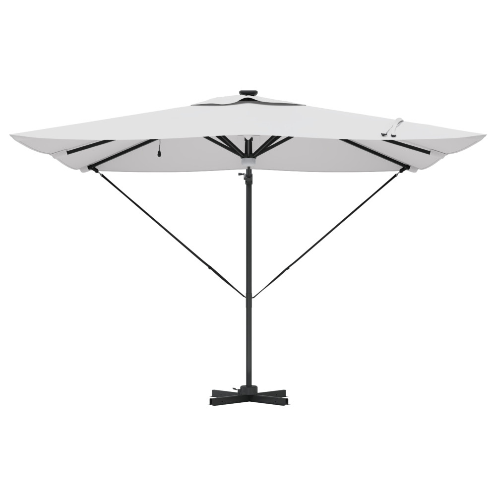 Produktbild för Roma Parasol Beige 286 x 284 x 270 cm Aluminium och Polyester