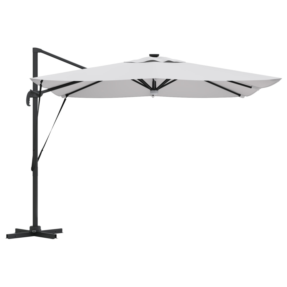 Produktbild för Roma Parasol Beige 286 x 284 x 270 cm Aluminium och Polyester