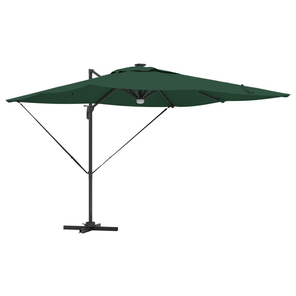 Produktbild för Roma Parasol Grön 286 x 284 x 270 cm Aluminium och Polyester