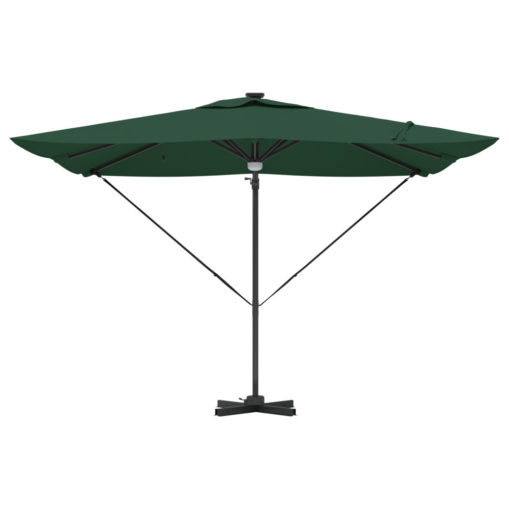 Produktbild för Roma Parasol Grön 286 x 284 x 270 cm Aluminium och Polyester