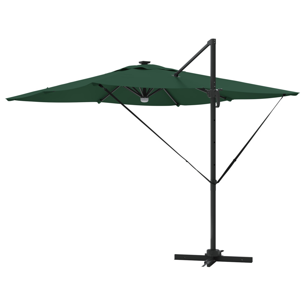 Produktbild för Roma Parasol Grön 286 x 284 x 270 cm Aluminium och Polyester
