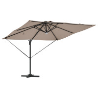 Produktbild för Roma Parasol Taupe 286 x 284 x 270 cm Aluminium och Polyester