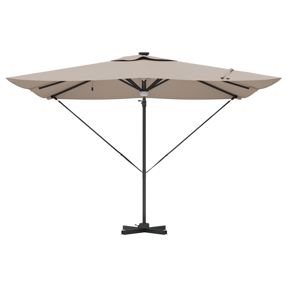 Produktbild för Roma Parasol Taupe 286 x 284 x 270 cm Aluminium och Polyester