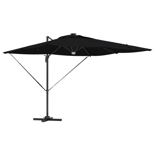 vidaXL Roma Parasol Svart 286 x 284 x 270 cm Aluminium och Polyester