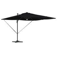 Produktbild för Roma Parasol Svart 286 x 284 x 270 cm Aluminium och Polyester