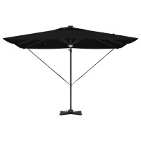 Produktbild för Roma Parasol Svart 286 x 284 x 270 cm Aluminium och Polyester