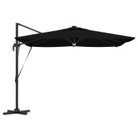 Produktbild för Roma Parasol Svart 286 x 284 x 270 cm Aluminium och Polyester