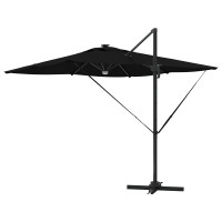 Produktbild för Roma Parasol Svart 286 x 284 x 270 cm Aluminium och Polyester