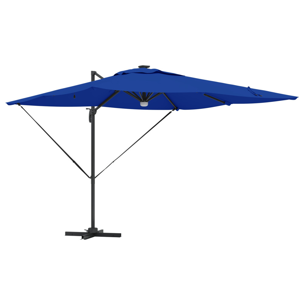 Produktbild för Roma Parasol Blå 286 x 284 x 270 cm Aluminium och Polyester