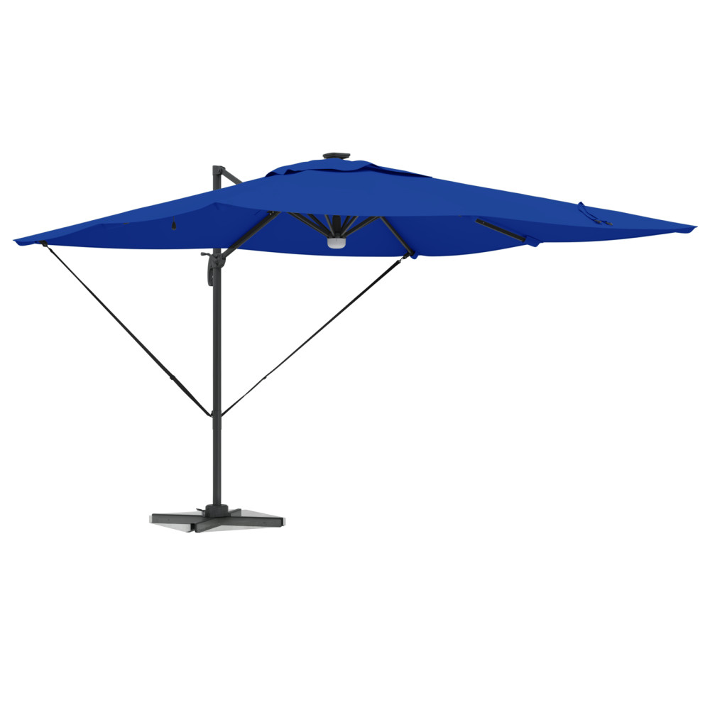 Produktbild för Roma Parasol Blå 286 x 284 x 270 cm Aluminium och Polyester