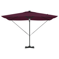 Produktbild för Roma Parasol Röd 286 x 284 x 270 cm Aluminium och Polyester