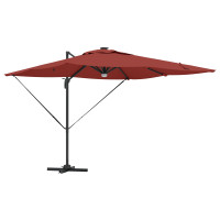 Produktbild för Roma Parasol Röd 286 x 284 x 270 cm Aluminium och Polyester