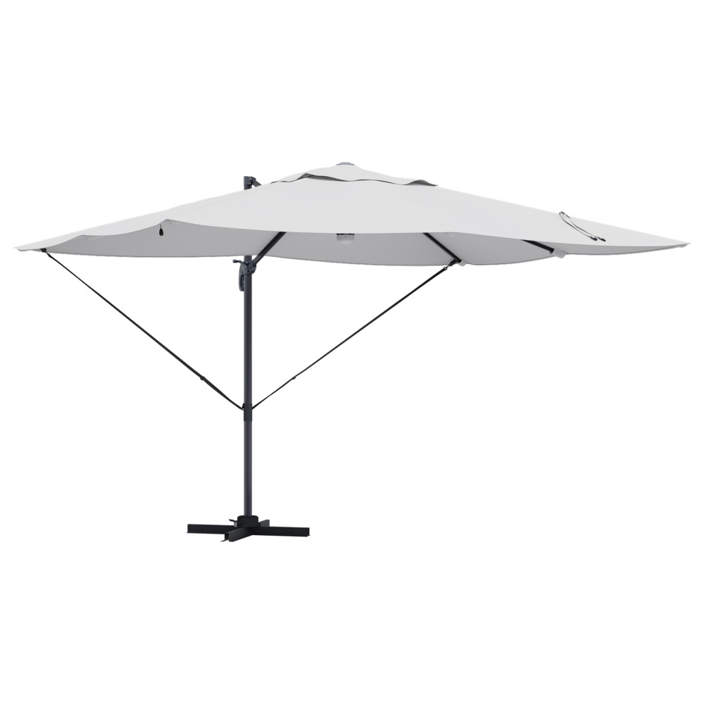 Produktbild för Parasoll Sand 351 x 250 x 253 cm Polyester och aluminium