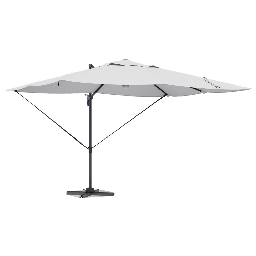 Produktbild för Parasoll Sand 351 x 250 x 253 cm Polyester och aluminium