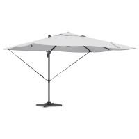 Produktbild för Parasoll Sand 351 x 250 x 253 cm Polyester och aluminium