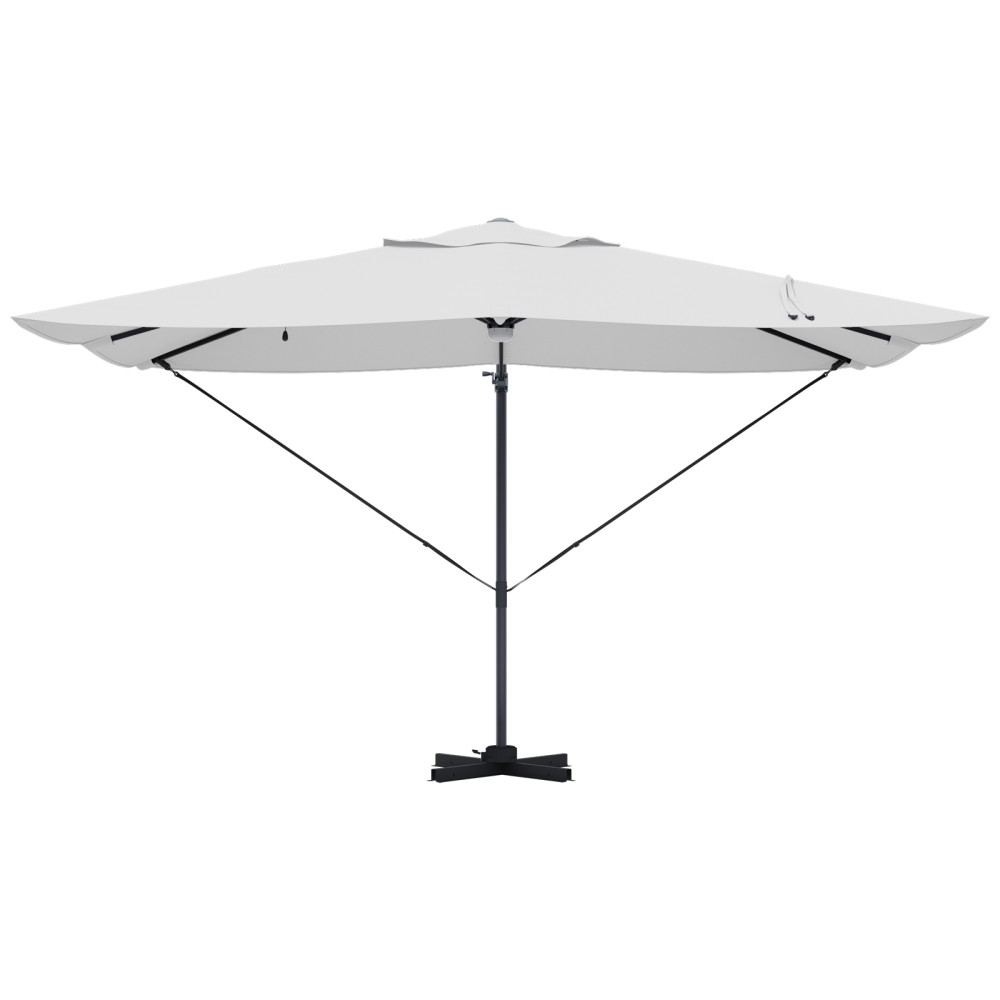 Produktbild för Parasoll Sand 351 x 250 x 253 cm Polyester och aluminium