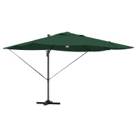 Produktbild för Parasoll Grön 351 x 250 x 253 cm Polyester och aluminium