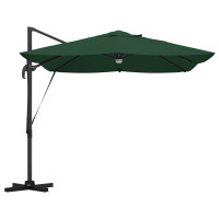 Produktbild för Parasoll Grön 351 x 250 x 253 cm Polyester och aluminium