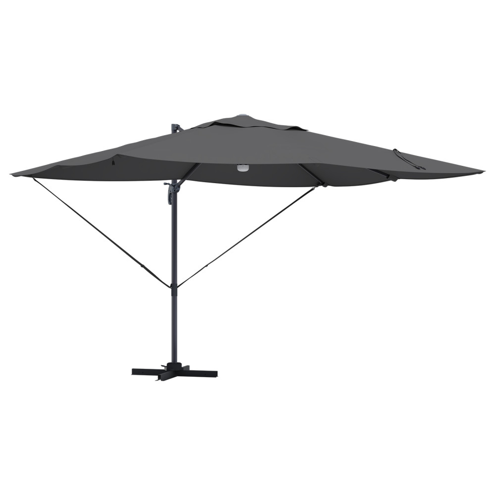 Produktbild för Parasoll Antracit 351 x 250 x 253 cm Polyester och aluminium