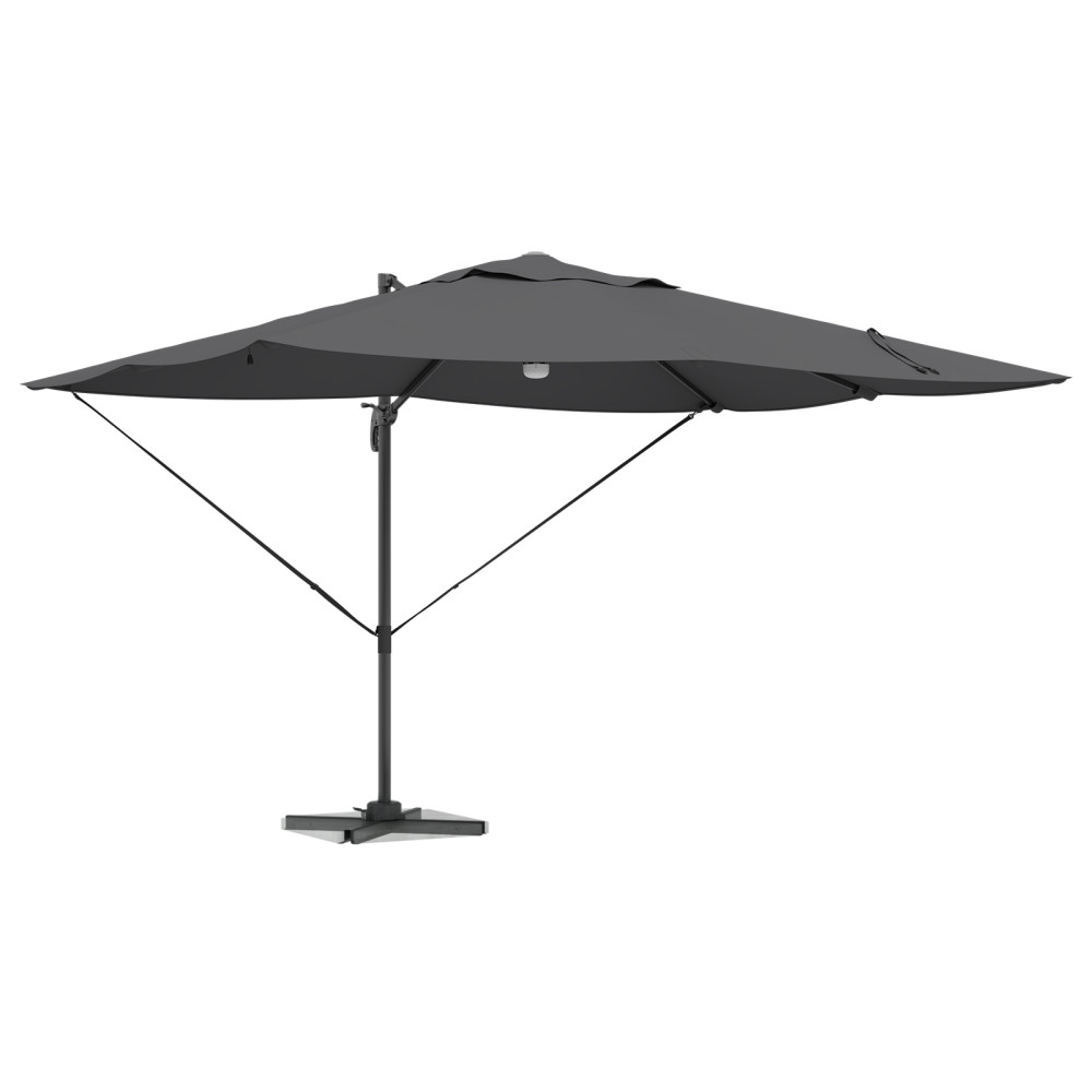 Produktbild för Parasoll Antracit 351 x 250 x 253 cm Polyester och aluminium