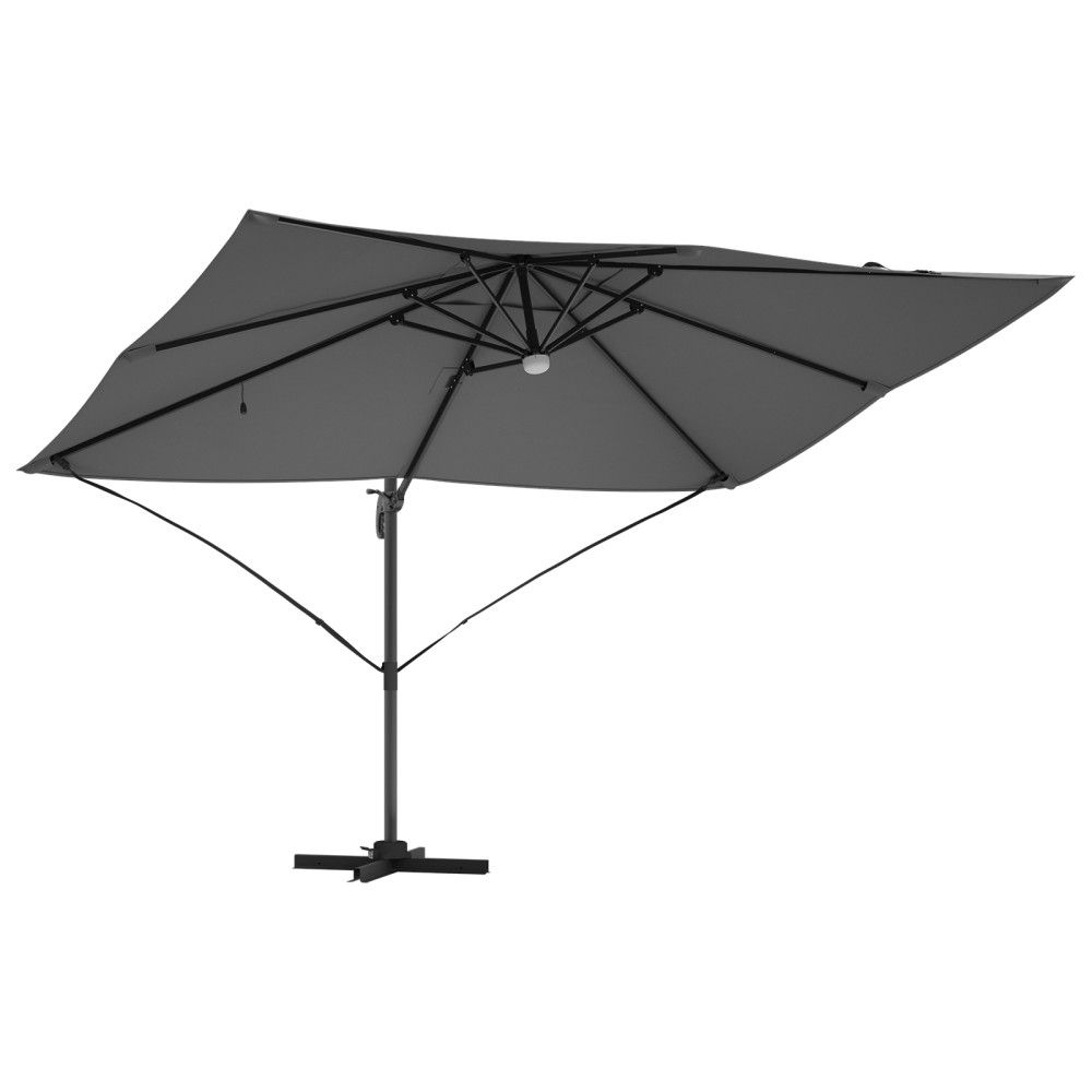 Produktbild för Parasoll Antracit 351 x 250 x 253 cm Polyester och aluminium