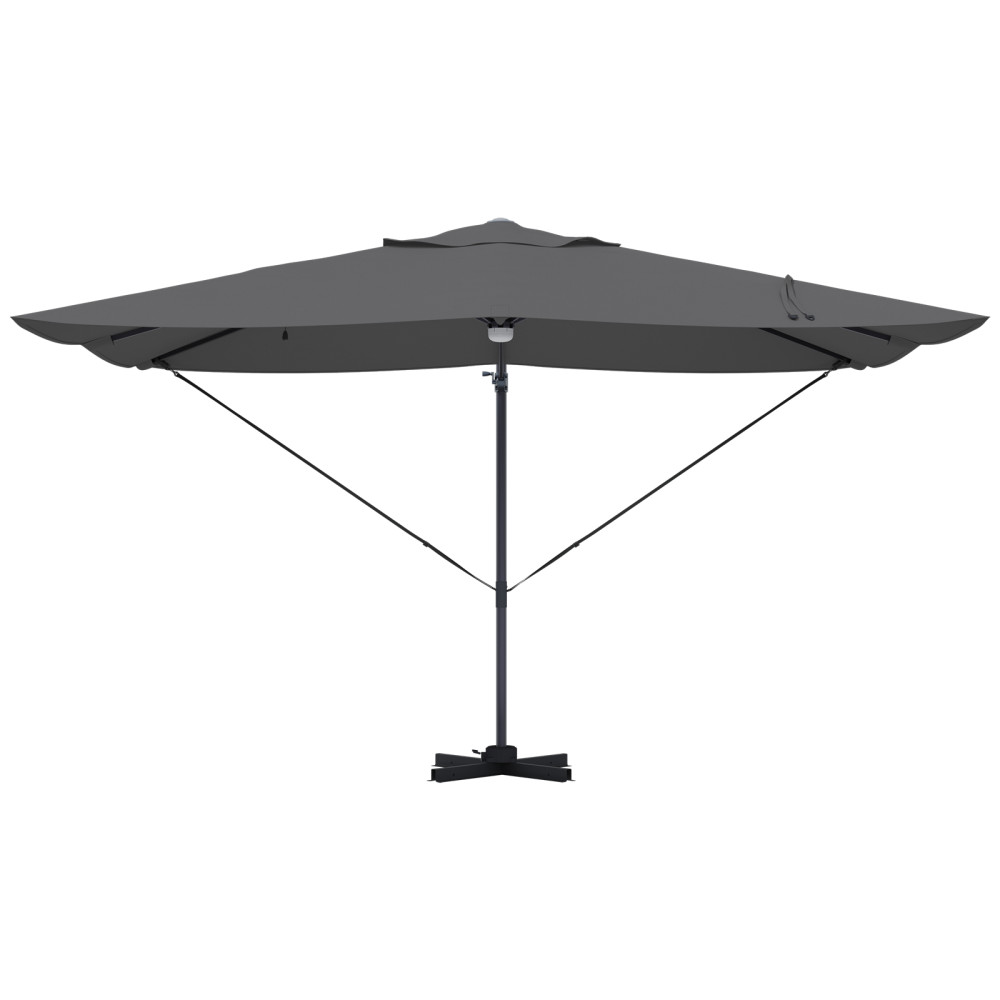 Produktbild för Parasoll Antracit 351 x 250 x 253 cm Polyester och aluminium
