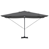 Produktbild för Parasoll Antracit 351 x 250 x 253 cm Polyester och aluminium