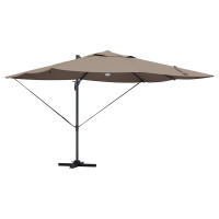 Produktbild för Parasoll Taupe 351 x 250 x 253 cm Polyester och aluminium
