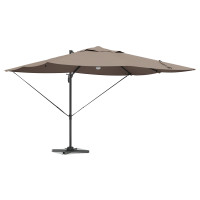 Produktbild för Parasoll Taupe 351 x 250 x 253 cm Polyester och aluminium